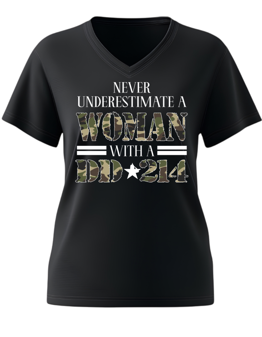 Never Underestimate Woman DD214