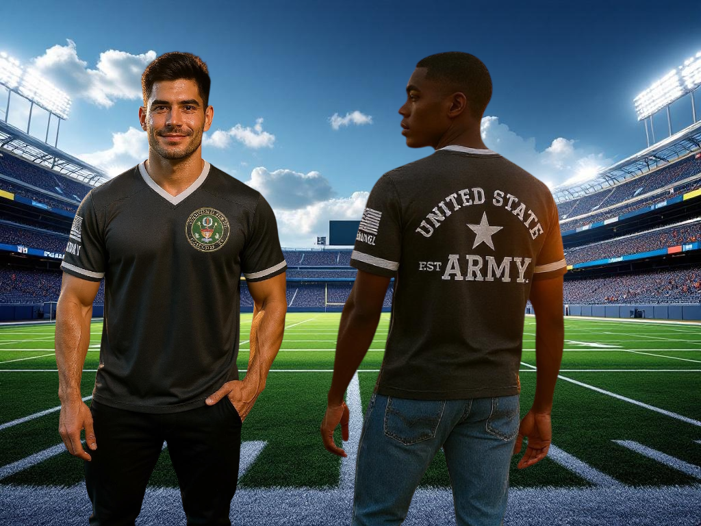 U.S. Army Football Jersey Black