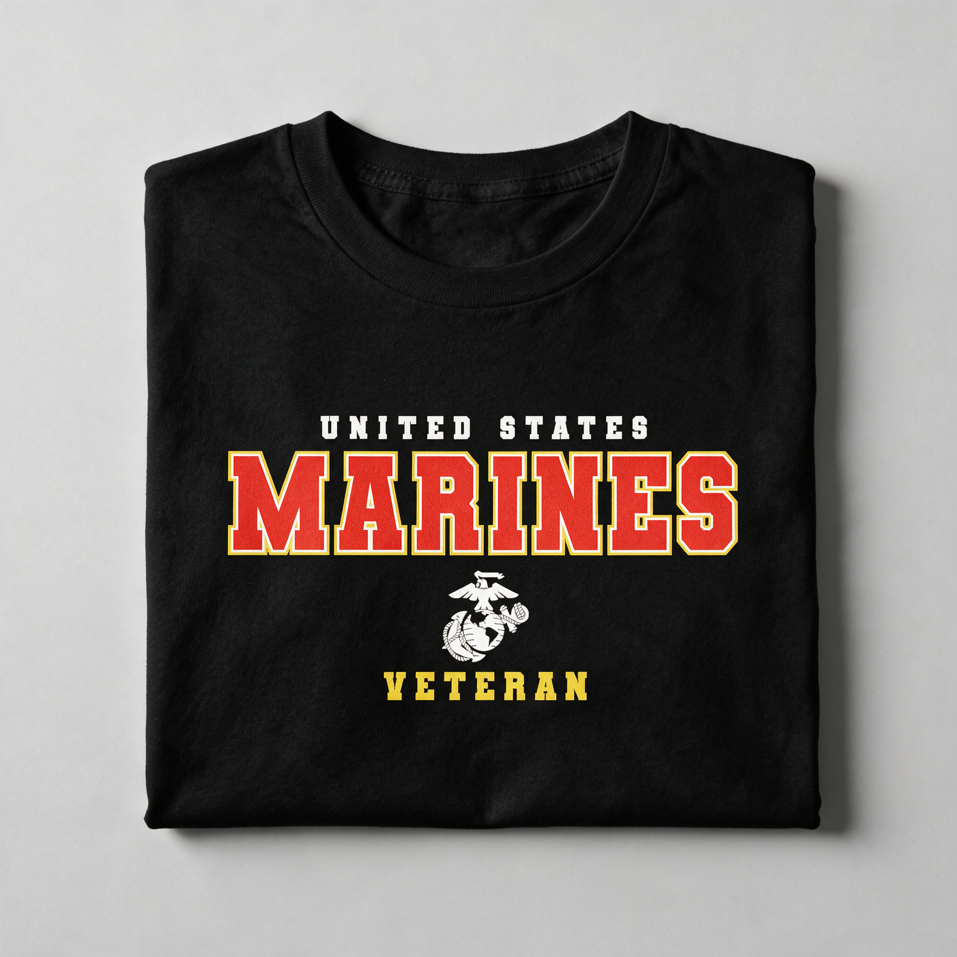 Marines Veteran shirt, black