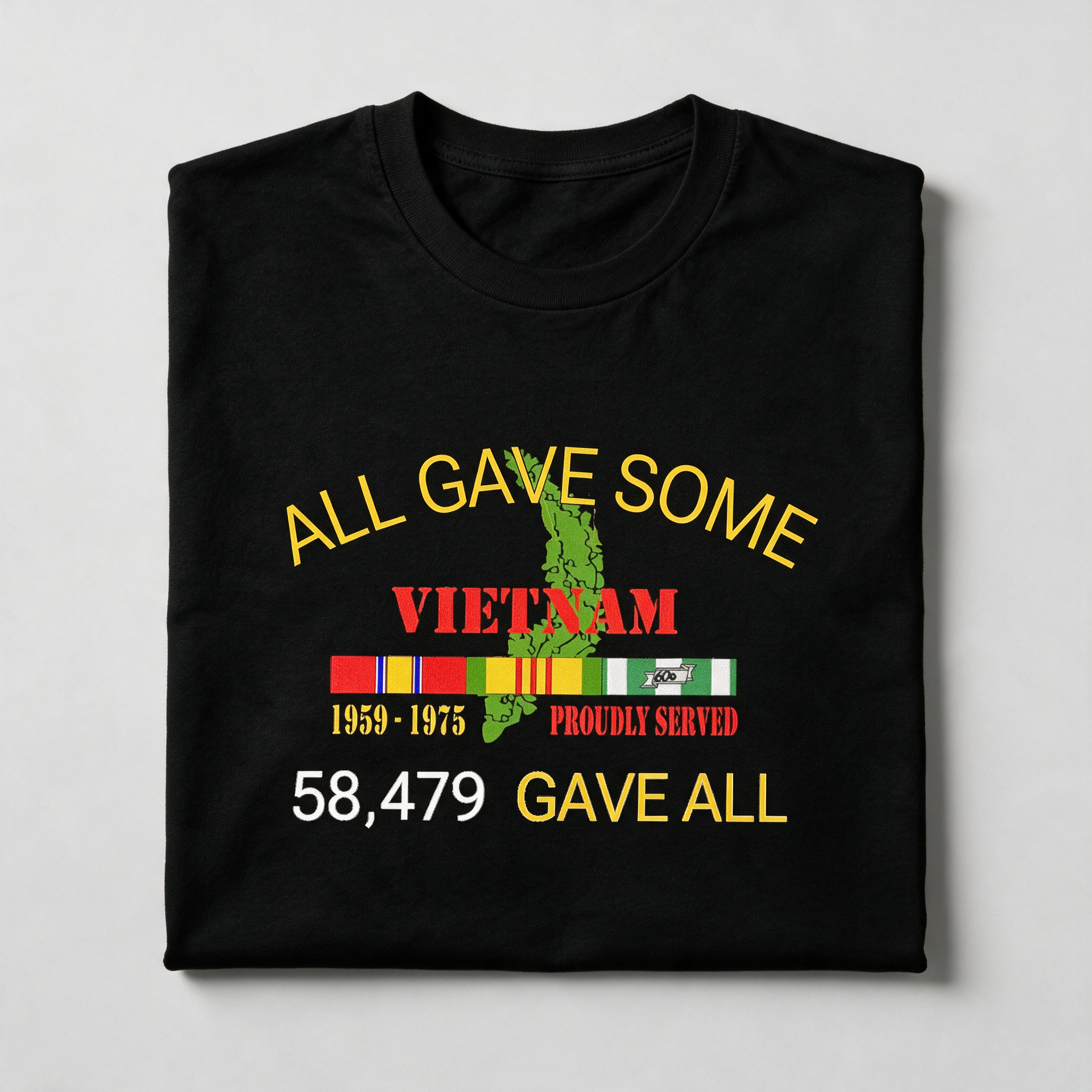 Vietnam Veteran shirt, black