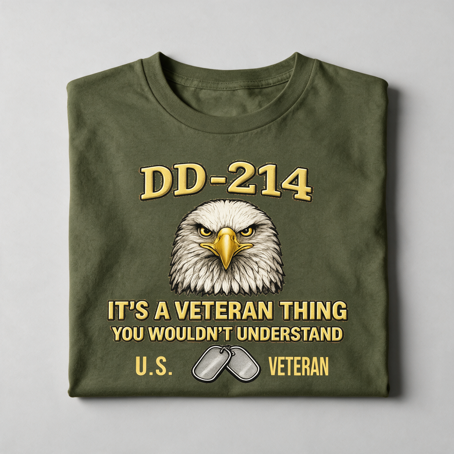 DD-214 Eagle shirt, green