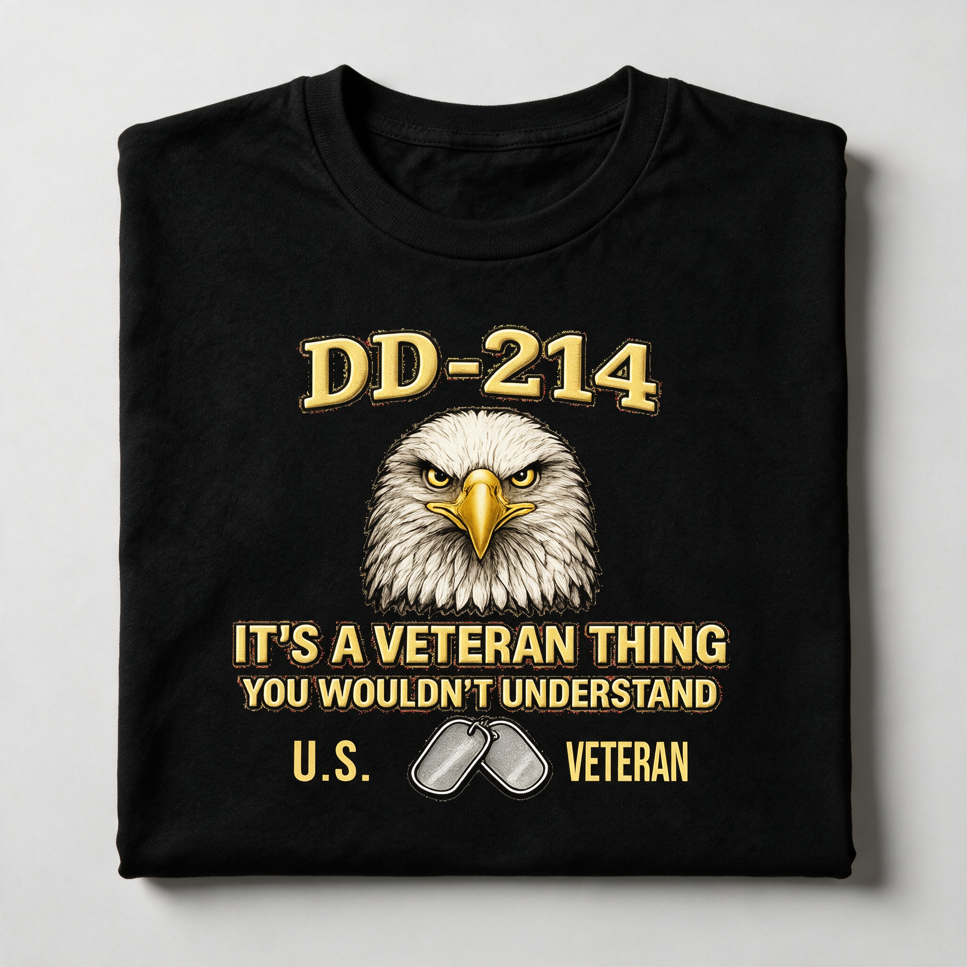 DD-214 Eagle shirt, black