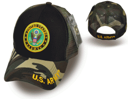 ARMY SHIELD TRUCKER MESH