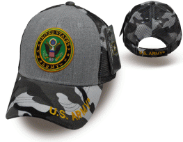 ARMY SHIELD TRUCKER MESH