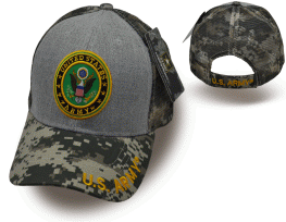 ARMY SHIELD TRUCKER MESH