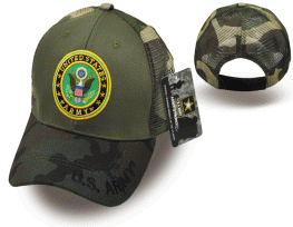 ARMY SHIELD TRUCKER MESH